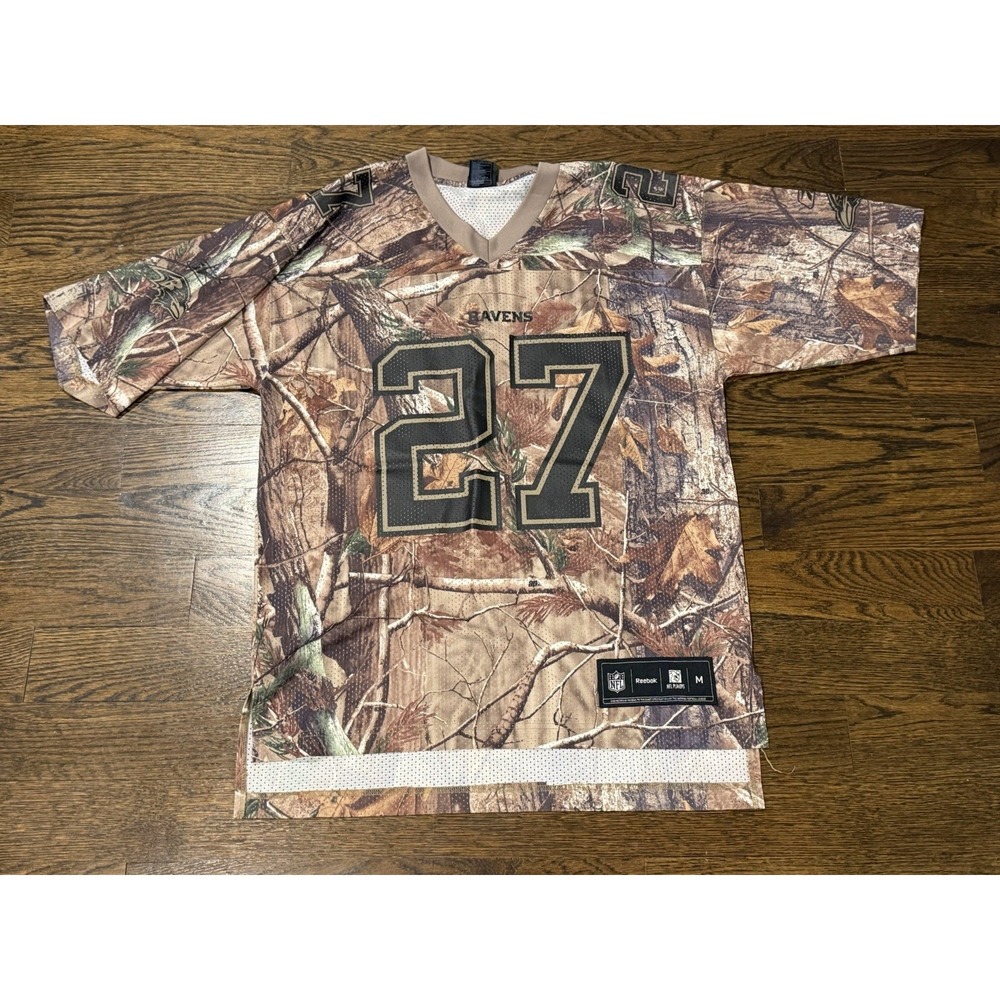 Reebok Super RARE Ray Rice #27 Baltimore Ravens Realtree Camo Jersey NFL Footbal